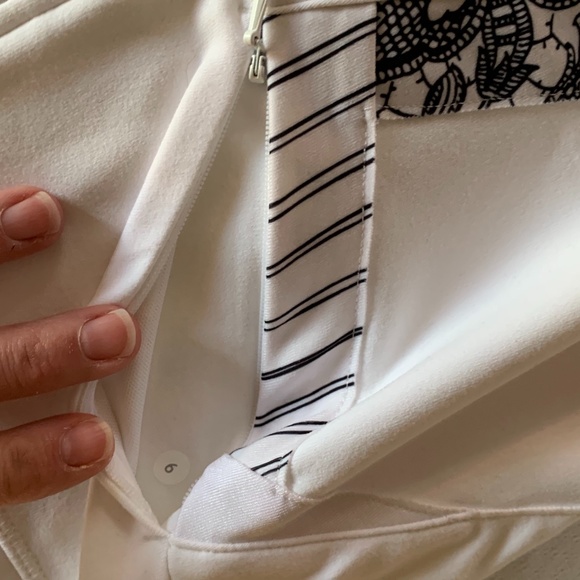 Lululemon Origami Stride Jacket, Size 6, White and Black (SE) - Picture 5 of 12